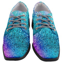 Rainbow Color Colorful Pattern Women Heeled Oxford Shoes by Grandong