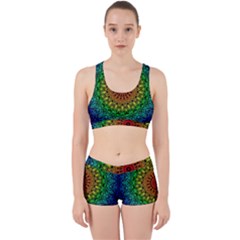 Rainbow Mandala Abstract Pastel Pattern Work It Out Gym Set by Grandong