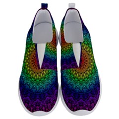 Rainbow Mandala Abstract Pastel Pattern No Lace Lightweight Shoes by Grandong