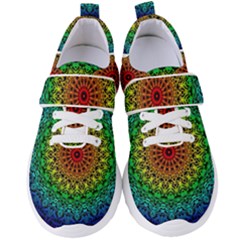 Rainbow Mandala Abstract Pastel Pattern Women s Velcro Strap Shoes by Grandong