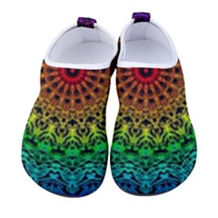 Rainbow Mandala Abstract Pastel Pattern Women s Sock-style Water Shoes by Grandong