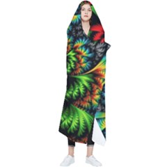 Kaleidoscopic Tropic Wearable Blanket by Grandong