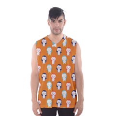 Cute Penguin Funny Pattern Men s Basketball Tank Top by Grandong