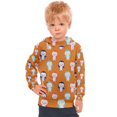 Cute Penguin Funny Pattern Kids  Hooded Pullover by Grandong