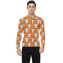 Cute Penguin Funny Pattern Men s Long Sleeve Rash Guard by Grandong