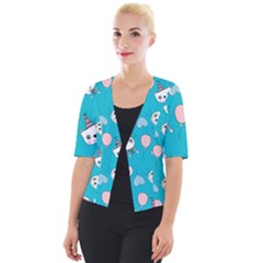 Cat Bunny Cropped Button Cardigan by Grandong