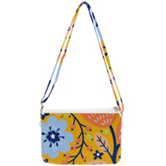 Floral Pattern Adorable Beautiful Aesthetic Secret Garden Double Gusset Crossbody Bag by Grandong