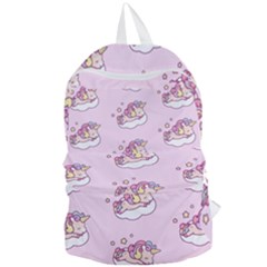 Unicorn Clouds Colorful Cute Pattern Sleepy Foldable Lightweight Backpack by Grandong