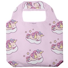 Unicorn Clouds Colorful Cute Pattern Sleepy Foldable Grocery Recycle Bag by Grandong