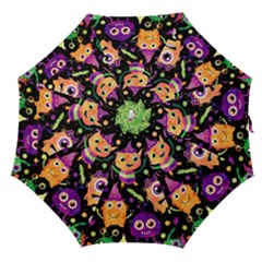 Fun Halloween Monsters Straight Umbrellas