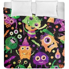 Fun Halloween Monsters Duvet Cover Double Side (king Size) by Grandong