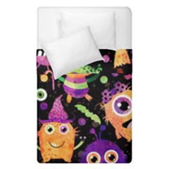 Fun Halloween Monsters Duvet Cover Double Side (single Size) by Grandong