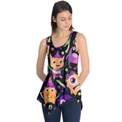 Fun Halloween Monsters Sleeveless Tunic by Grandong