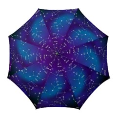 Realistic Night Sky Poster With Constellations Golf Umbrellas by Grandong