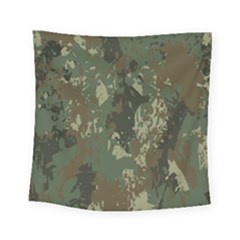 Camouflage Splatters Background Square Tapestry (small)