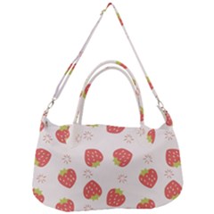 Strawberries Pattern Design Removable Strap Handbag by Grandong