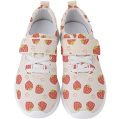 Strawberries Pattern Design Men s Velcro Strap Shoes by Grandong