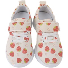 Strawberries Pattern Design Kids  Velcro Strap Shoes by Grandong