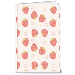 Strawberries Pattern Design 8  X 10  Softcover Notebook by Grandong