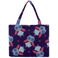 Owl Pattern Background Mini Tote Bag