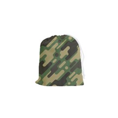 Camouflage Pattern Background Drawstring Pouch (xs) by Grandong