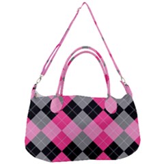 Seamless Argyle Pattern Removable Strap Handbag by Grandong