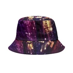 Tardis Regeneration Art Doctor Who Paint Purple Sci Fi Space Star Time Machine Inside Out Bucket Hat by Cemarart