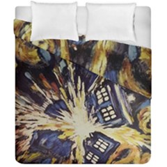 Tardis Doctor Who Pattern Duvet Cover Double Side (california King Size)