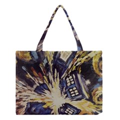 Tardis Doctor Who Pattern Medium Tote Bag