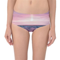 Sunset Ocean Beach Catcher Dream Evening Night Sunset Mid-waist Bikini Bottoms