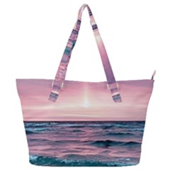 Sunset Ocean Beach Catcher Dream Evening Night Sunset Full Print Shoulder Bag