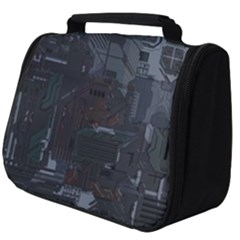 Abstract Tech Computer Motherboard Technology Full Print Travel Pouch (big) by Cemarart