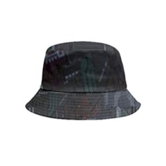 Abstract Tech Computer Motherboard Technology Bucket Hat (kids) by Cemarart