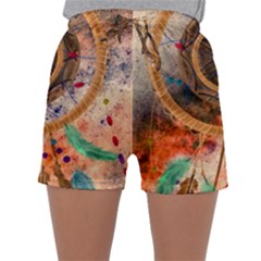 Dream Catcher Colorful Vintage Sleepwear Shorts by Cemarart