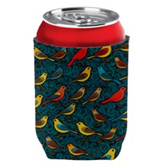 Bird Pattern Colorful Can Holder by Cemarart