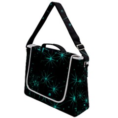 Space Time Abstract Pattern Alien Dark Green Pattern Box Up Messenger Bag by Cemarart