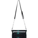 Space Time Abstract Pattern Alien Dark Green Pattern Mini Crossbody Handbag View2