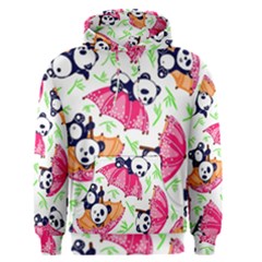 Panda Umbrella Pattern Men s Core Hoodie