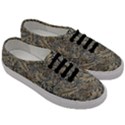 Brown Vintage Floral Pattern Damask Floral Vintage Retro Men s Classic Low Top Sneakers View3