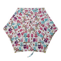 Owl Pattern Mini Folding Umbrellas