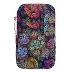 Floral Fractal 3d Art Pattern Waist Pouch (small)