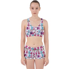 Owl Pattern Work It Out Gym Set by Cemarart