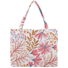 Red Flower Seamless Floral Flora Mini Tote Bag