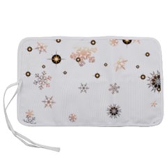 Golden-snowflake Pen Storage Case (s)