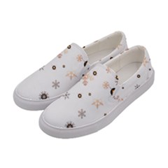Golden-snowflake Women s Canvas Slip Ons by saad11