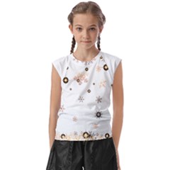 Golden-snowflake Kids  Raglan Cap Sleeve T-shirt