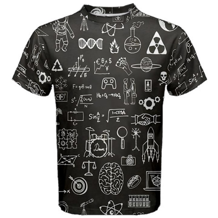 Doodle Art Chemistry Art Men s Cotton T-Shirt