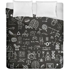 Doodle Art Chemistry Art Duvet Cover Double Side (california King Size)