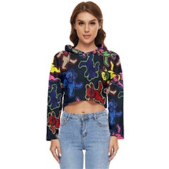 Dead Head Deadhead Grateful Dead Women s Lightweight Cropped Hoodie by Cemarart