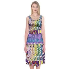 Grateful Dead Midi Sleeveless Dress